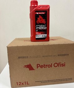 Resim Petrol Ofisi Maxımoto 2t Scooter Motosiklet Yağı 1 Lt X 12 Adet 