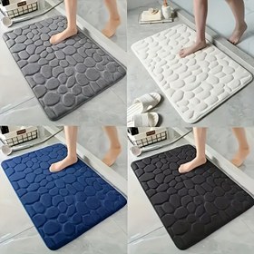 Resim 1 adet Yumuşak Dokulu Hızlı Kuruyan Bellek Köpük Banyo Matı, Kaymaz Koral Banyo Halısı, Makinede Yıkanabilir, Arka Kısımda Polyester Malzeme Kullanılır, Hafif ve Rahat, Yatak Odası, Duş, İç Mekan Kullanımı için Uygun, Kolay Temizlenebilir ve Bakımı Yapılabilir! 