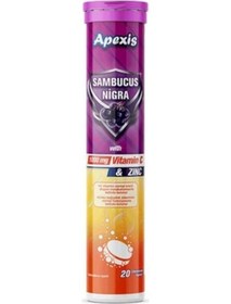 Resim Apexis Sambucus C Vitamini 1000 Mg Çinko 20 Efervesan Tablet 