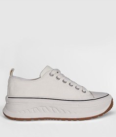Resim Lufian 121230092 Shay Kadın Jean Sneaker Spor Ayakkabı Beyaz Siyah 