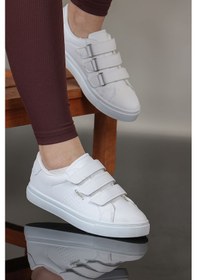 Resim Kinetix Cırt Cırtlı Cilt Comfort Sneaker Kadın Spor Ayakkabı 667800001187 05 Beyaz 