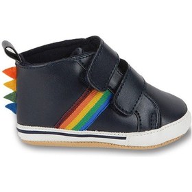 Resim First Step Dino Şeritli Patik Bebek Patik Kışlık, Anaokulu, Kreş, Ev Günlük Ayakkabı G-2358-LACIVERT Lacivert 
