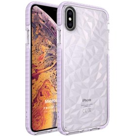 Resim Microsonic Apple iPhone XS Max Kılıf Prism Hybrid Mor 