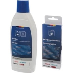 Resim Bosch Kahve Espresso Makinesi Bakım Seti 1 Adet sıvı+1x10 Adet Tablet 