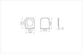 Resim VitrA Shift 191-003-001 İnce Klozet Kapağı, Beyaz 