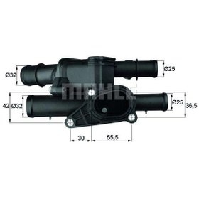 Resim VW TERMOSTAT 1.6 GOLFIV,BORA BFQ AVU AUT. (KOMPLE) BEHR 06A121111A 
