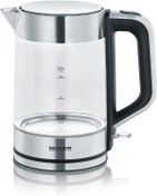 Resim Severin Wk 3420 Su Isıtıcısı, 2200 W, Cam Ve Paslanmaz Çelik Elektrikli Çaydanlık 