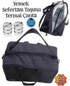 Resim SEVBAGS SEFERTASI YEMEK TAŞIMA TERMAL TERMOS ÇANTA 