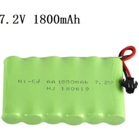 Resim 7.2 V Oyuncak Araba Bataryası 1300 Mah Siyah Soket 