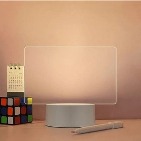 Resim Metabagua De Beers Adet 3d Gece Lambası Kendin Yap Yazı Tahtası Akrilik Akıllı Beyaz Taban El Yazısı Kalem Mesaj Panosu Yaratıcı Hediye Şeffaf 4ylz6w Bej 