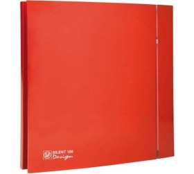 Resim Soler&Palau Dekoratif Kırmızı Havalandırma Fanı Red Silent 100 Cz Design Ultra Sessiz Banyo Wc Aspiratörü Soler Palau Estetik Dizayn 