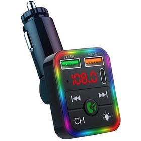 Resim Concord C618 Rgb Pd18 Qc3.1a Şarj Bluetooth 5.1v Fm Transmitter 