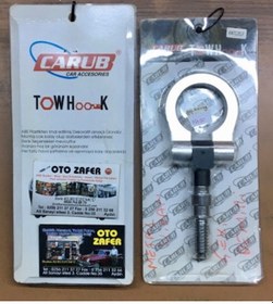 Resim Oto Çeki Demiri Metal Vidalı Yuvarlak Silver 