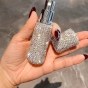 Resim Taşınabilir Sızdırmaz Parıltılı Atomizer - Seyahat ve Günlük Kullanım İçin Parıltılı Tasarımıyla 1 Adet Mini Doldurulabilir Non-Pvc Plastik Püskürtücü. 