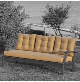 Resim İatanbul Çengelköy Üçlü Koltuk Minderi -Akrilik Su İtici Kumaş 