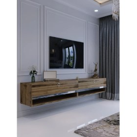 Resim Myniture Home & Living Duvara Monte Tv Sehpası Çırağan Gümüş S6301-3 