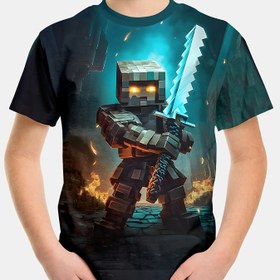 Resim 3D Baskılı Erkek Çocuk Grafikli Tişört - Rastgele Piksel Sanat Baskılı Rahat Kısa Kollu Tişört, %100 Polyester, Esnek ve Nefes Alabilir, Makinede Yıkanabilir, Yuvarlak Yaka, 3 Yaş ve Üzeri Çocuklar İçin Normal Kalıp 