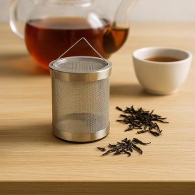 Resim Paslanmaz Çelik Küçük Çay Süzgeci 8 Cm Metalik Gri 