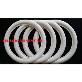 Resim 13 Jant Beyaz Renk Atlas Oto Lastik Yanağı 4 Adet 
