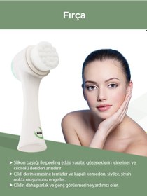 Resim W-Lab Cosmetics Yüz Temizleme Fırçası Beyaz 