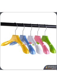 Resim Çocuk Elbise Mont Askısı.Pembe Renk-10 Adet 