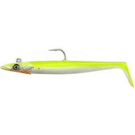 Resim Savage Gear Sandeel V2 12cm 22gr 2+1 Silikon Yem Renk : Lemon Back 