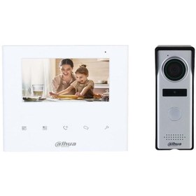 Resim KTA04 4.3" TFT Ekran 1,3mp Dokunmatik düğmeli Sesli Analog İki Telli İntercom Kiti 