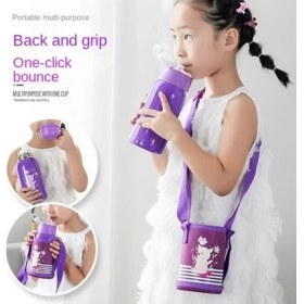 Resim 316 Paslanmaz Çelik Çocuk Soğuk Yalıtım Kupası LED Akıllı Termos Su Kupası 500ML(Yurt Dışından) 