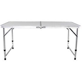 Resim Madfox Field Beyaz Katlanır Kamp Masası 