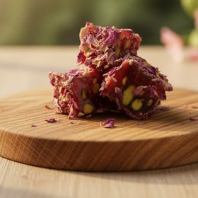 Resim Gül Yapraklı Narlı Fıstıklı Lokum - 1000 Gr 