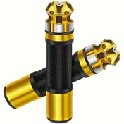 Resim Xuweiwei Alüminyum Alaşım Altın Renkli Golden Gidon Tutacakları Off-road Pedal Scooterlar İçin 