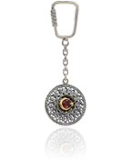 Resim Ayyıldız Taşlı 925 Ayar Gümüş Anahtarlık N11.8538 