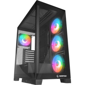 Resim Rampage HYDRA V2 BLACK Type-C+USB3.0 Temperli Camlı 4*ARGB Infinity Fan+Hub E-ATX Exclusive Gaming Oyuncu Kasası 