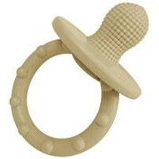 Resim Emzik Şeklinde Silikon Diş Kaşıyıcı Krem 