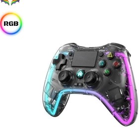 Resim SKYLOONG Ape RGB Gamepad Oyun Kolu Şeffaf 1000 mAh Kablosuz Ps3-Ps4-Tv-Pc-İos Uyumlu Wirelles 