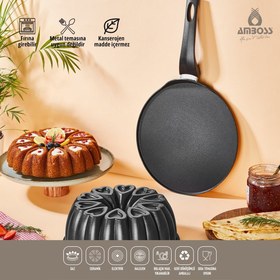 Resim Amboss Sweet 2 Parça Krep Tava & Kek Kalıbı 