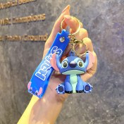 Resim Baijiafu2 Yeni Çizgi Film Animasyon Stitch Serisi Yumuşak Kauçuk Anahtarlık Bebek Çantası Kolye Anahtarlık Küçük Hediye (Yurt Dışından) 