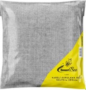 Resim Smartbee Mikrofiber Kareli Araç Kurulama Bezi 50X70 380Gr/M2 -Gri 