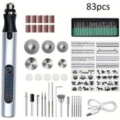 Resim Honeybeeshop 83 Adet Mini Kablosuz Döner Alet Taşınabilir Kablosuz Usb Şarj Edilebilir 380mah Pil Oyma Parlatma Gravür 