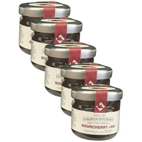 Resim Lokman Gourmet Mini Reçel Vişne Reçeli Tek Kullanımlık Cam Kavanoz 80 Gr. X 5 Adet 