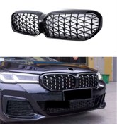 Resim Bmw 5 Serisi G30 2020+ Uyumlu Makyajlı Kasa Dıamond Panjur / Böbrek 