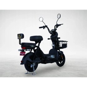 Resim Motolüx Motolux Gogo 4 Akülü Elektrikli Motosiklet 48V - 20Ah Batarya 219 kg Taşıma Kapasitesi Siyah Renk 