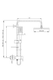 Resim Eca Natura Teleskobik Kolonlu Duş Bataryası 102154038 