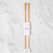 Resim La Mia Whitewood 8 mm 36 cm Ahşap Örgü Şişi 