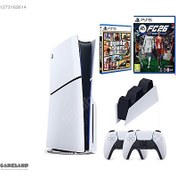 Resim Sony Playstation 5 Slim +2.kol Dualsense +Şarj Istasyonu +Ps5 FC 