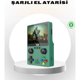 Resim Fta Ticaret Taşınabilir Oyun Konsolu 3.5 Inç IPS Ekran Yaylı Çift Lr Tuşlu 