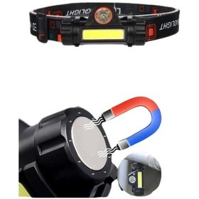 Resim Ledli Şarjlı Kafa Lambası Led Şarjlı Su Geçirmez Kafa Feneri Çok Renkli 