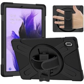 Resim Samsung Galaxy Uyumlu Tab S7 Fe T733 Kılıf Defender Tablet Tank Koruma Standlı Df3 