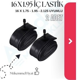 Resim Bisiklet İç Lastik 16 X 1.75-1.95-.2.125 - 16 Jant Tüm Bisikletler 2 Adet 