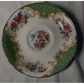 Resim Vintage Paragon Ingiliz Antika Çay Fincanı Yeşil 